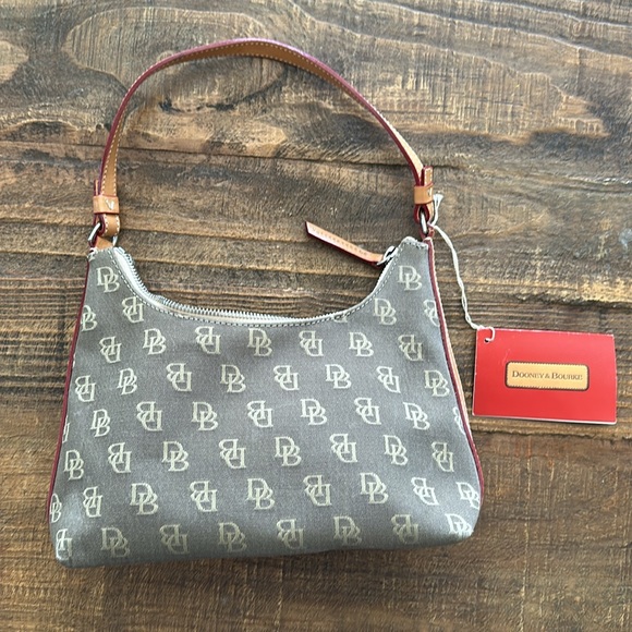 Dooney and Bourke mini short shoulder bag in mushroom. - Picture 2 of 5